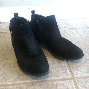 Black ankle booties